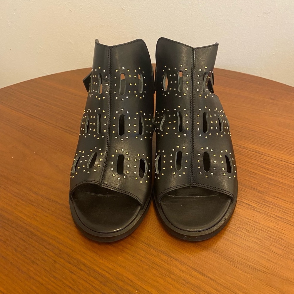 Alexander McQueen Studded Leather Block Heels